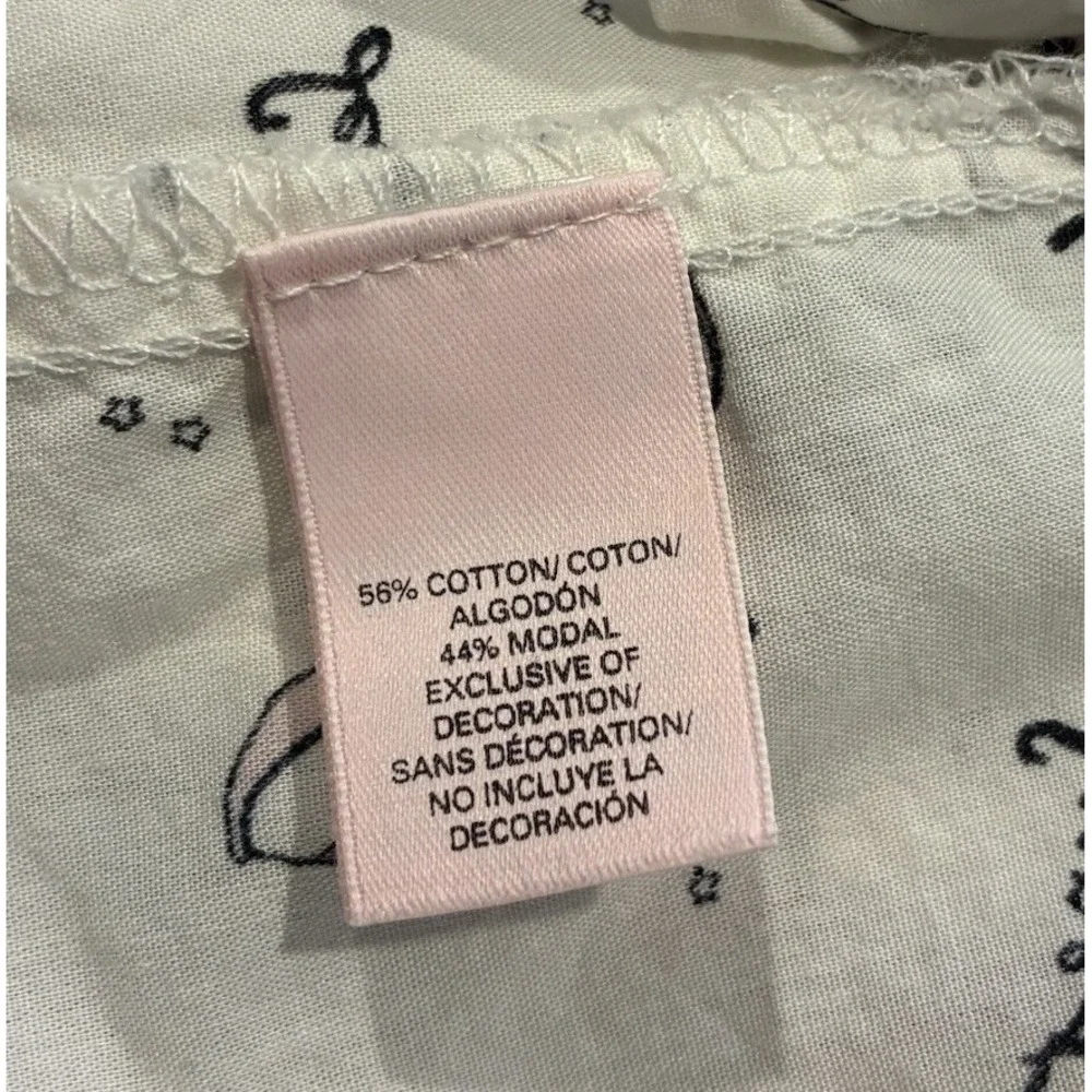 Victorias Secret London Paris Travel AOP Button Up Pajama Set Small Multicolor